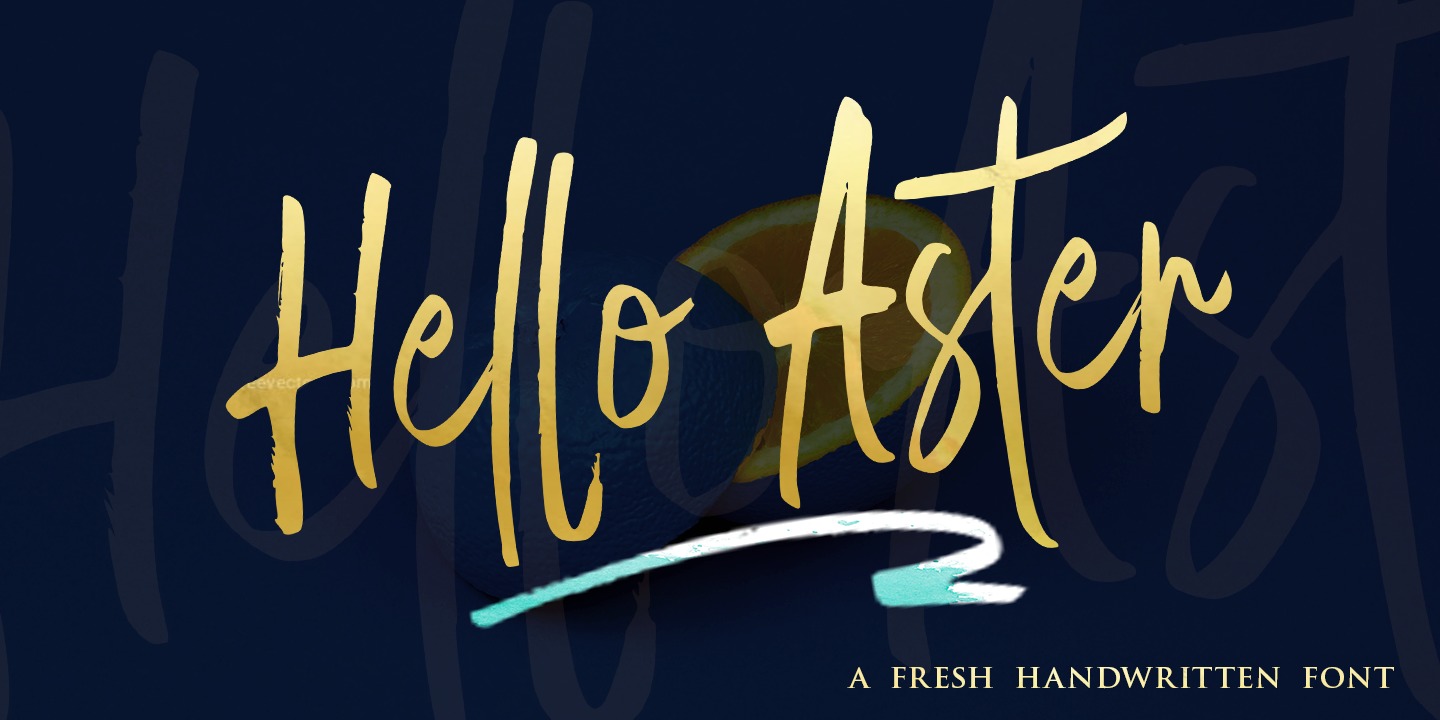 Font Hello Aster